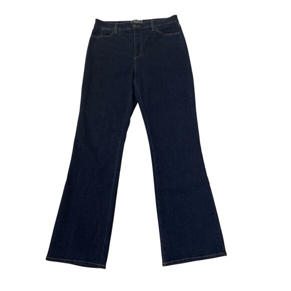 NYDJ Bootcut Jeans Dark Wash Blue High Rise Classic Western Rodeo Denim Size 12 - Picture 1 of 10